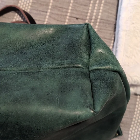 Portland Leather Oversized Zipper Tote - Surf - Picture 2 of 7